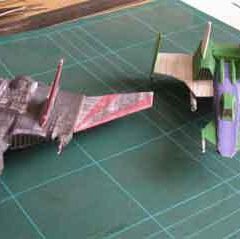 Wing Commander paper spaceship models