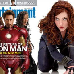 Iron Man 2 cast on Entertainment Weekly cover